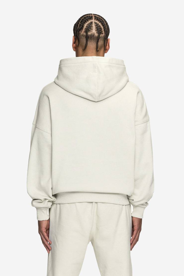 Pegador Logo Boxy Hoodie Washed Salty Cream Black Gum 2025