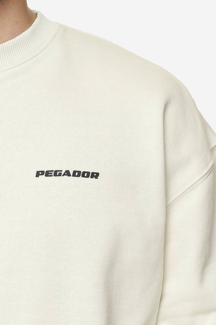 Pegador Logo Oversized Sweater Washed Salty Cream Black Gum Online