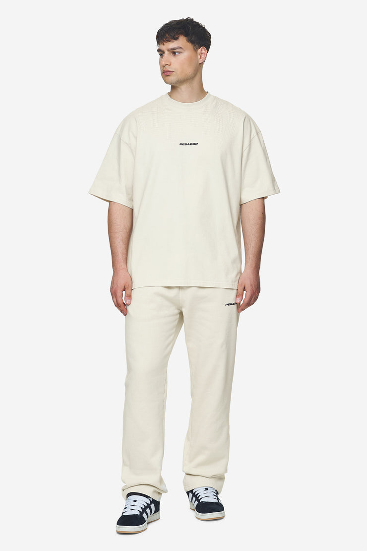 Pegador Logo Boxy Tee Washed Salty Cream Black Gum Outlet
