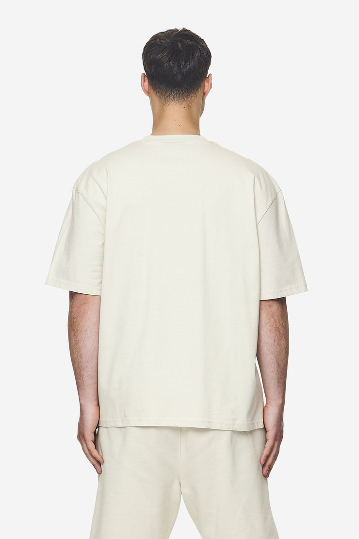 Pegador Logo Oversized Tee Washed Salty Cream Black Gum Auslauf