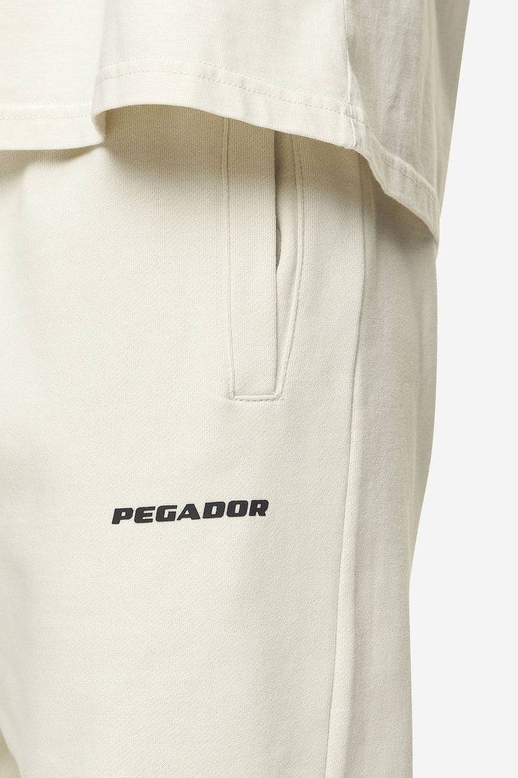 Pegador Logo Wide Sweat Pants Washed Salty Cream Black Gum Verkauf