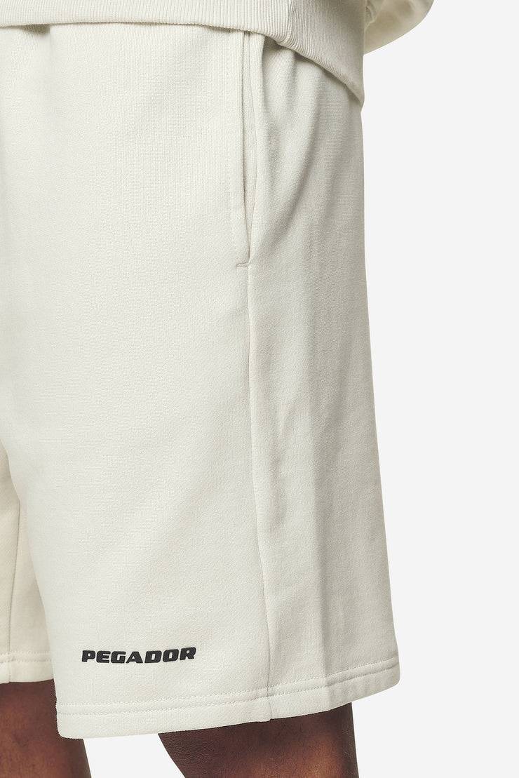 Pegador Logo Heavy Sweat Shorts Washed Salty Cream Black Gum Angebote