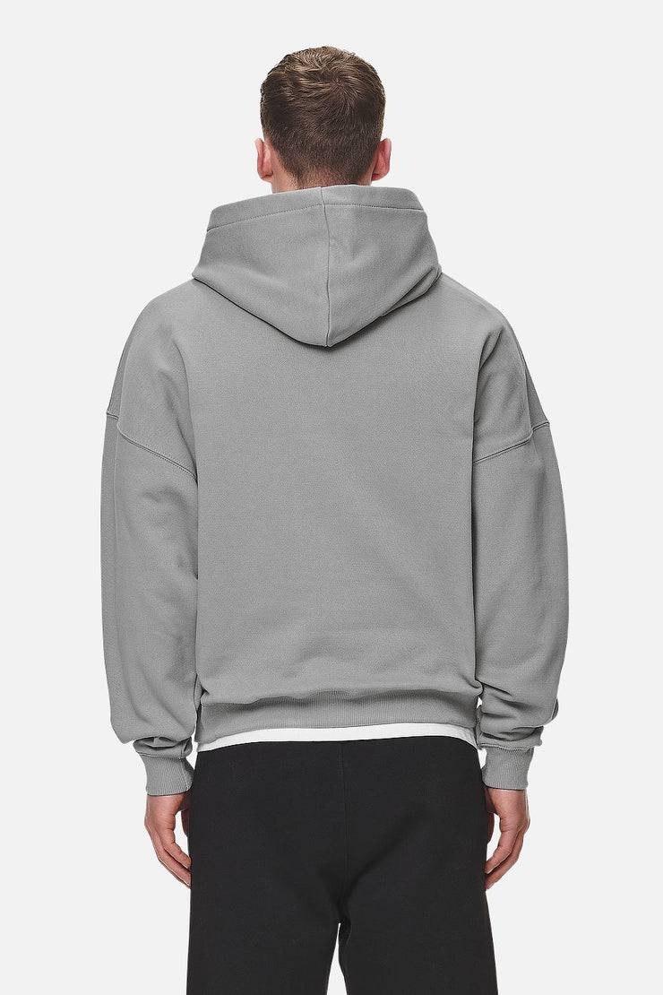 Pegador Logo Boxy Hoodie Washed Cool Grey White Gum im Angebot