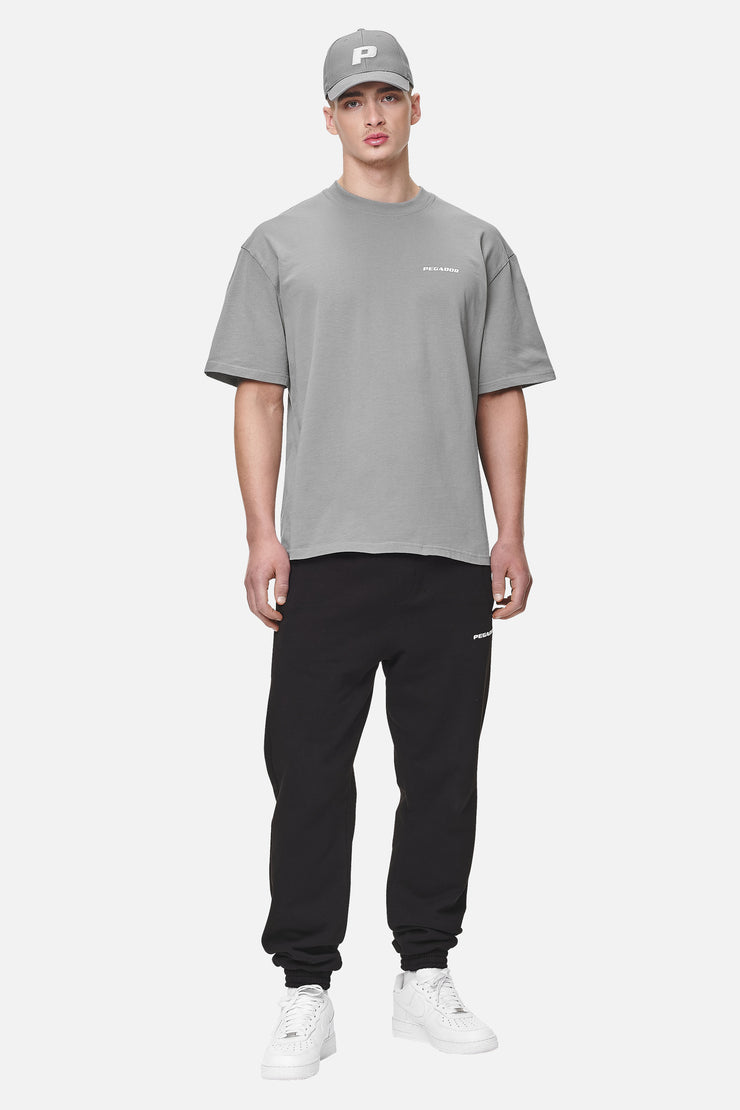 Pegador Logo Oversized Tee Washed Cool Grey White Gum Schlussverkauf