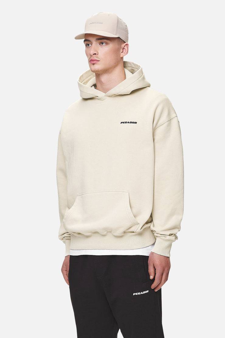Pegador Logo Oversized Hoodie Washed Desert Sand Black Gum Meist gekauft