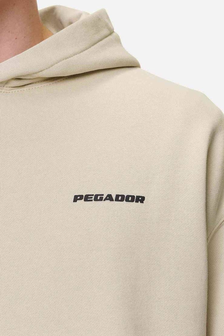 Pegador Logo Oversized Hoodie Washed Desert Sand Black Gum Meist gekauft