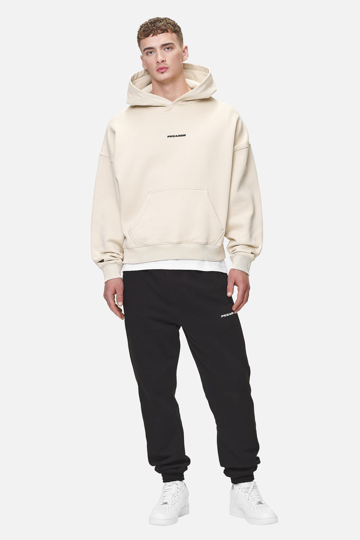Pegador Logo Boxy Hoodie Washed Desert Sand Black Gum Blitzverkäufe