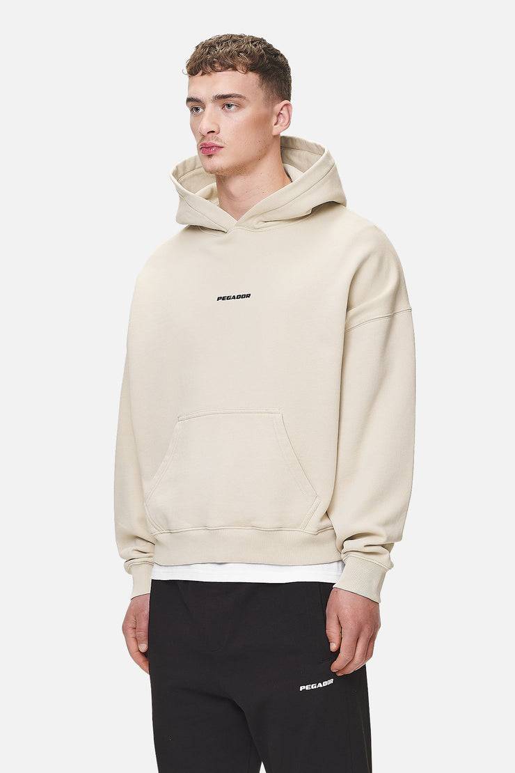 Pegador Logo Boxy Hoodie Washed Desert Sand Black Gum Blitzverkäufe