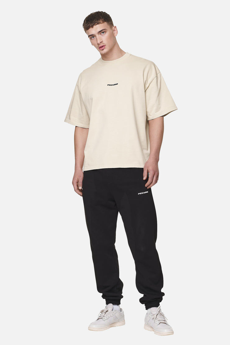 Pegador Logo Boxy Tee Washed Desert Sand Black Gum Kostenloser Versand
