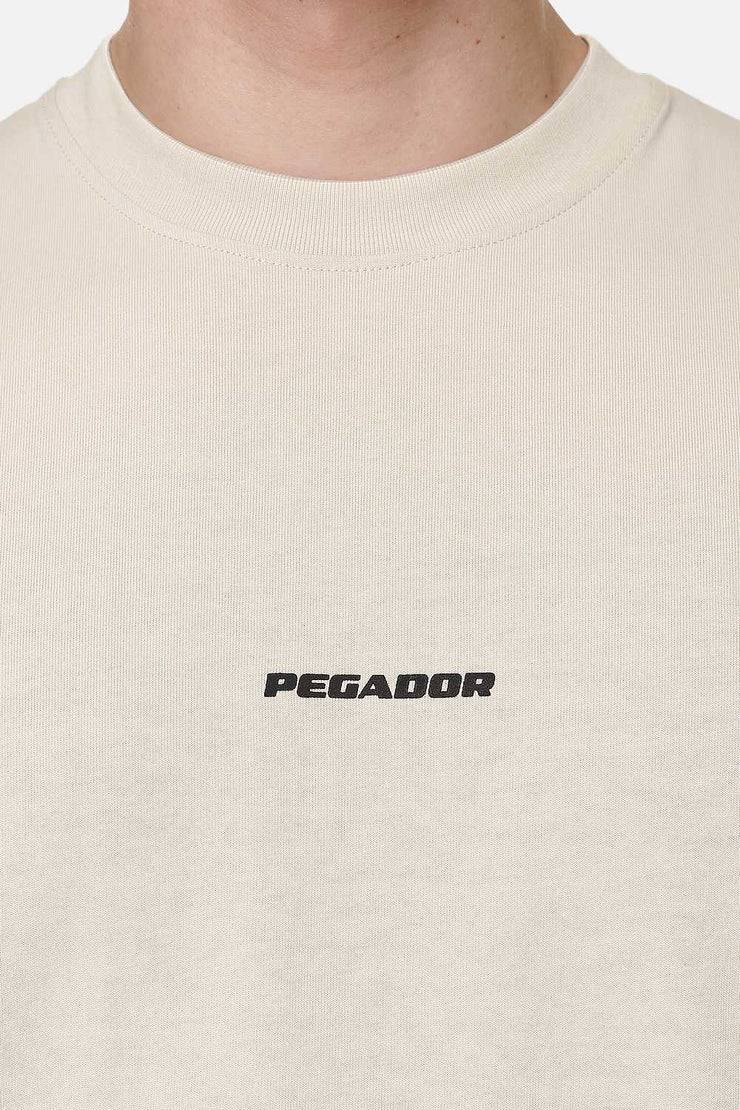 Pegador Logo Boxy Tee Washed Desert Sand Black Gum Kostenloser Versand
