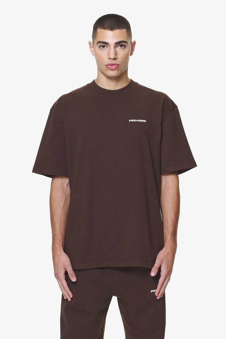 Pegador Logo Oversized Tee Washed Oak Brown Gum Fabrik Onlineshop