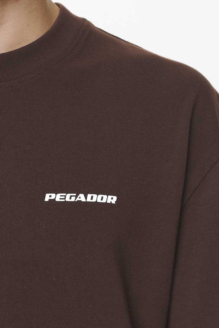 Pegador Logo Oversized Tee Washed Oak Brown Gum Fabrik Onlineshop