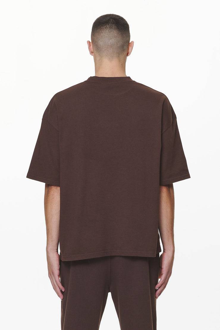 Pegador Logo Boxy Tee Washed Oak Brown Gum Fabrikpreis