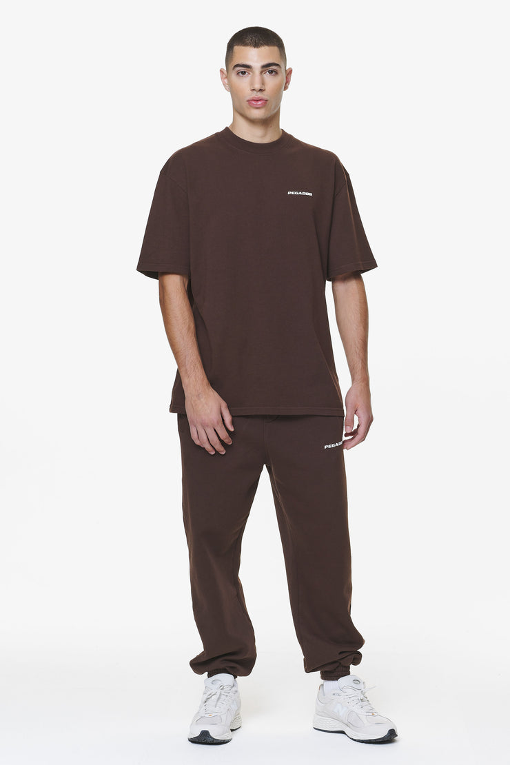 Pegador Logo Heavy Sweat Jogger Washed Oak Brown Gum Sonderangebot