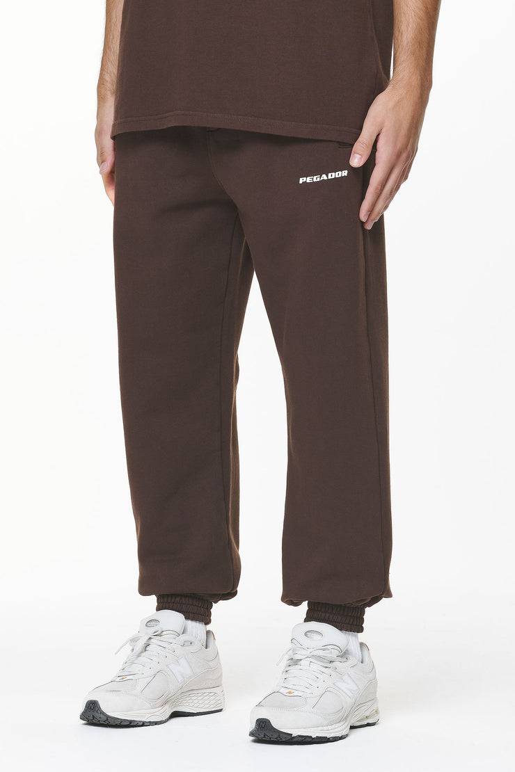 Pegador Logo Heavy Sweat Jogger Washed Oak Brown Gum Sonderangebot