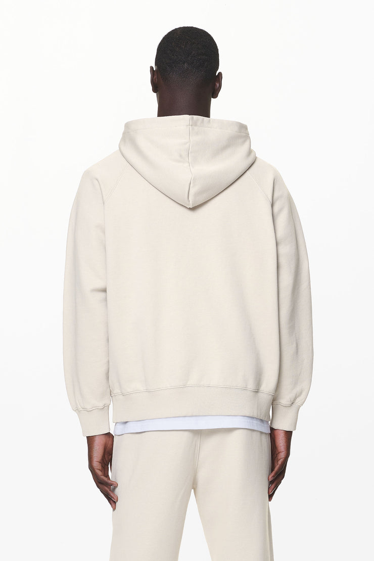 Pegador Logo Oversized Halfzip Hoodie Washed Dust Cream Gum Rabatt