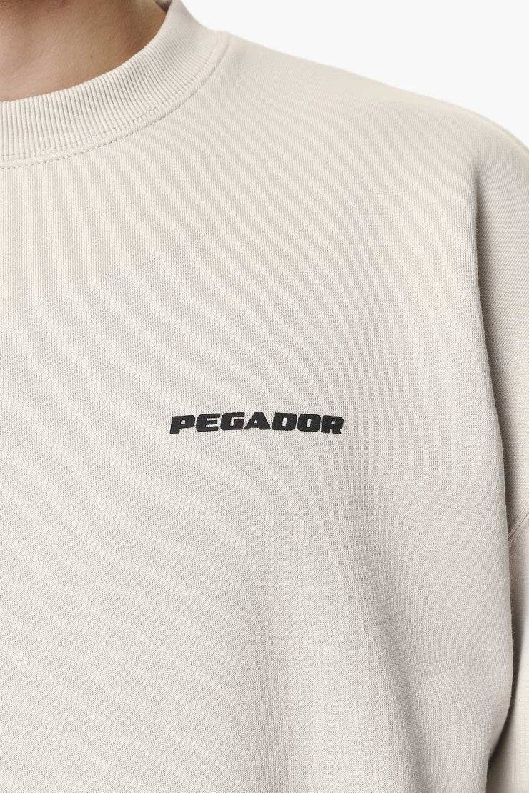Pegador Logo Oversized Sweater Washed Dust Cream Gum Günstig kaufen