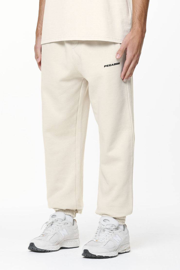 Pegador Logo Heavy Sweat Jogger Washed Dust Cream Gum Großer Ausverkauf