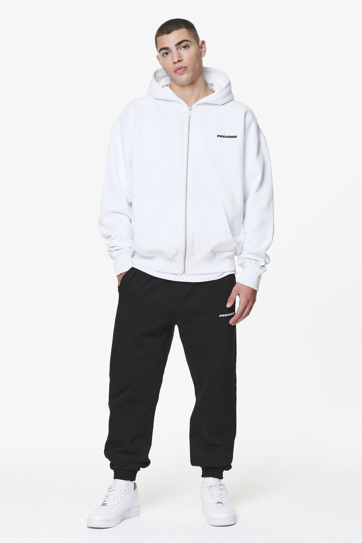 Pegador Logo Oversized Sweat Jacket White Exklusivangebot