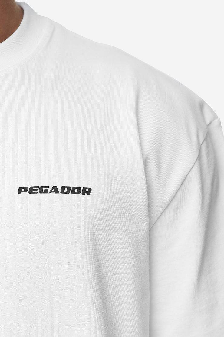 Pegador Logo Oversized Tee White Black Gum Preisnachlass