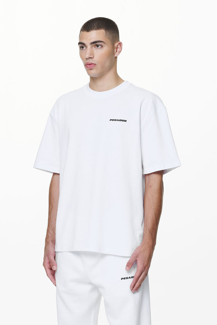 Pegador Logo Oversized Tee White Gum Saisonschlussverkauf