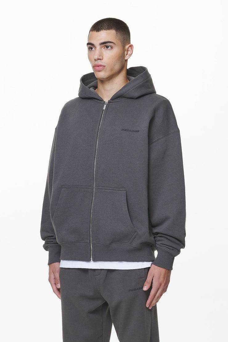 Pegador Logo Oversized Sweat Jacket Washed Volcano Grey Gum Valentinstagsangebot