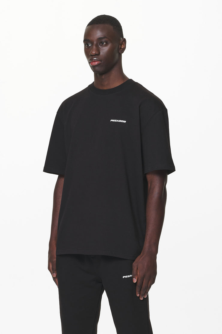 Pegador Logo Oversized Tee Black Gum Neueste Mode