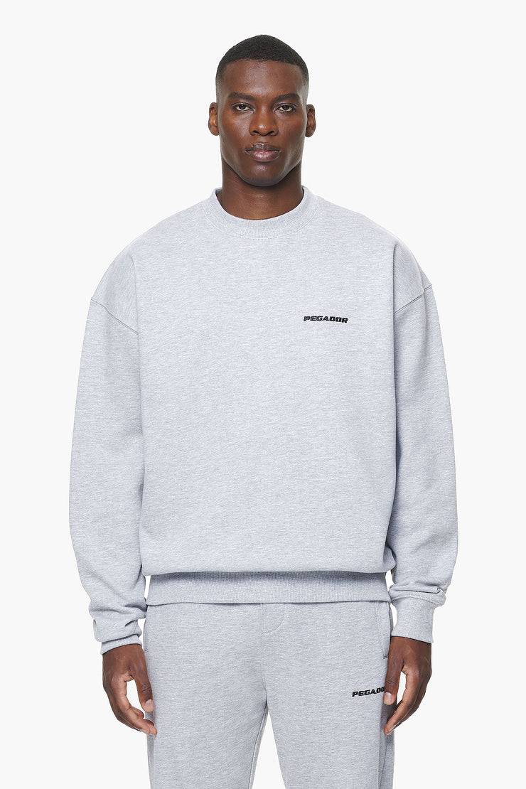 Pegador Logo Oversized Sweater Grey Melange Neuheiten