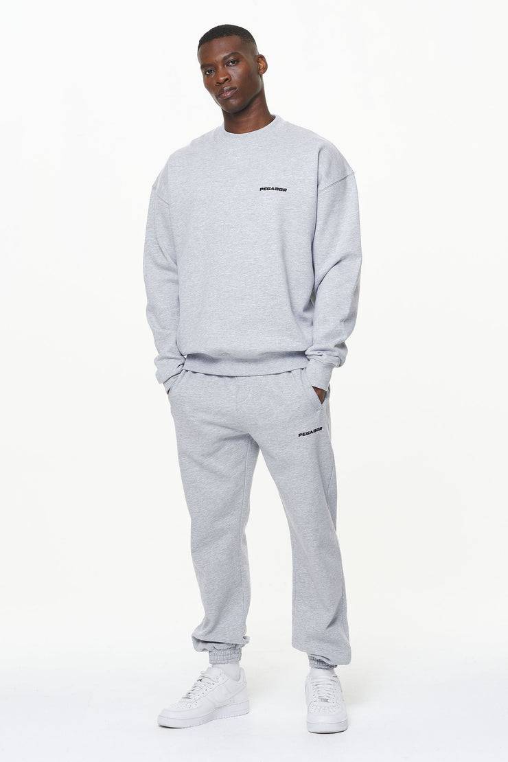 Pegador Logo Oversized Sweater Grey Melange Neuheiten