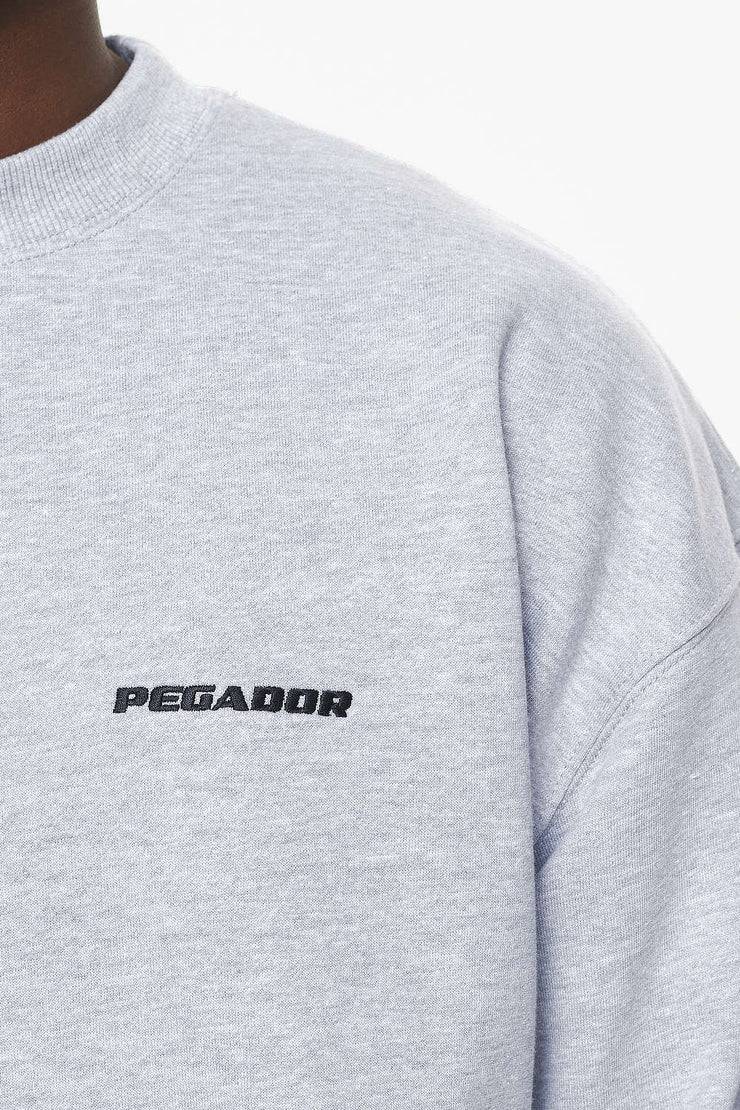 Pegador Logo Oversized Sweater Grey Melange Neuheiten