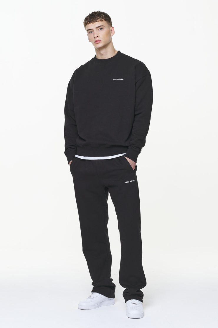 Pegador Logo Oversized Sweater Vintage Washed Onyx Black Bestseller