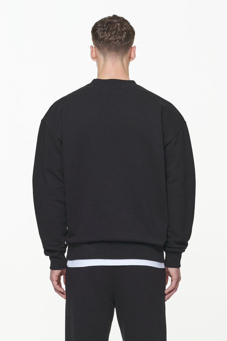 Pegador Logo Oversized Sweater Vintage Washed Onyx Black Bestseller
