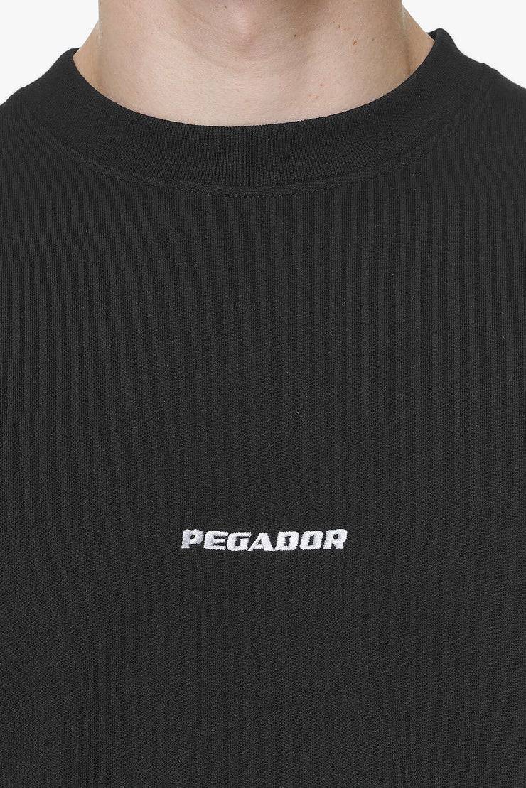Pegador Logo Boxy Tee Vintage Washed Onyx Black Saisonale Angebote