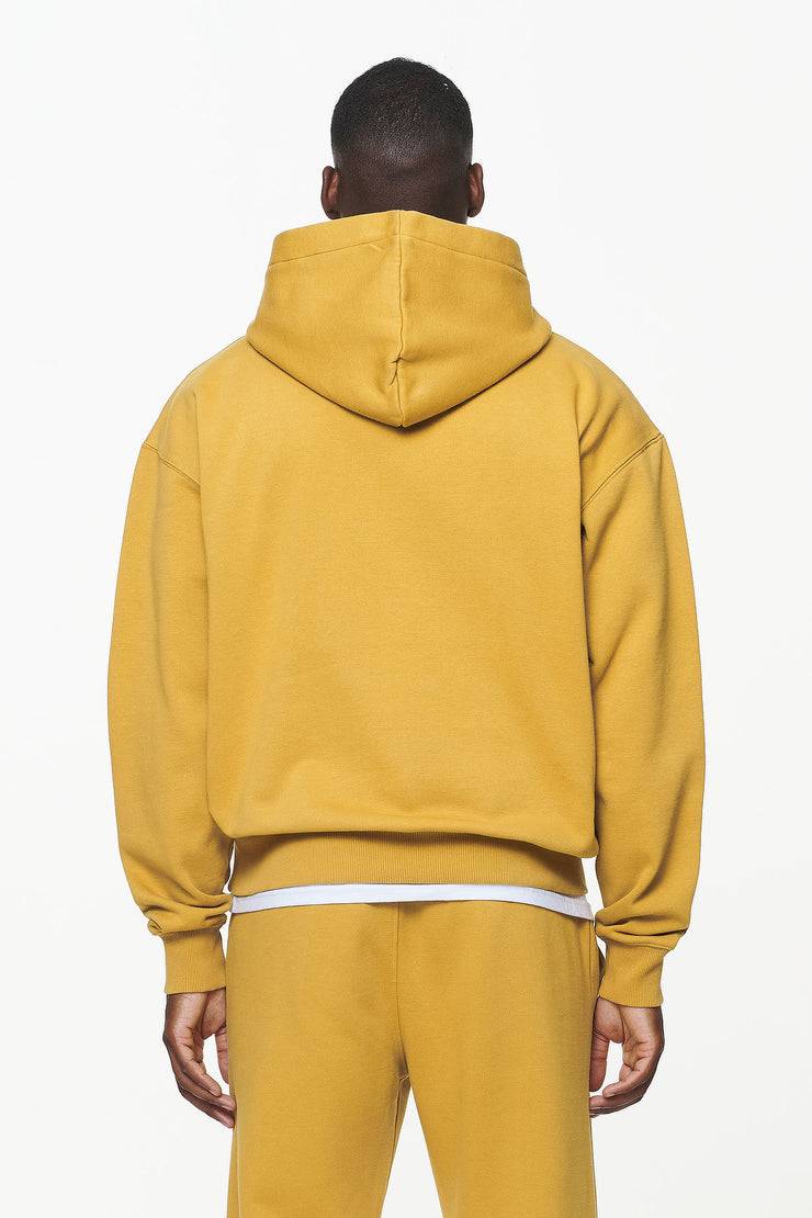 Pegador Logo Oversized Hoodie Vintage Washed Mustard Räumungsverkauf
