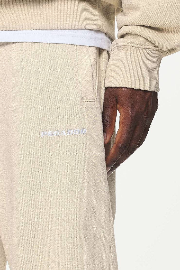 Pegador Logo Heavy Sweat Jogger Vintage Washed Kingdom Beige Riesige Ersparnisse