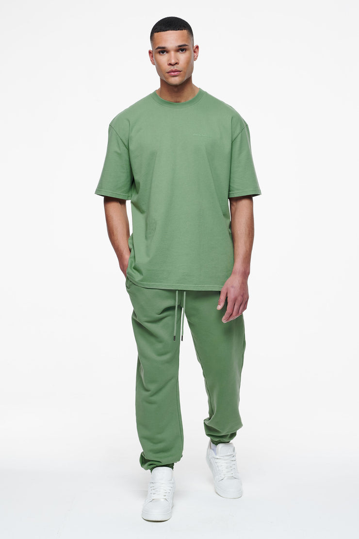 Pegador Logo Oversized Tee Vintage Washed Cypress Green Gum Super Sparpreis
