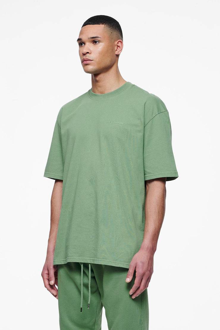Pegador Logo Oversized Tee Vintage Washed Cypress Green Gum Super Sparpreis