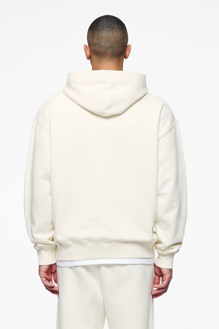 Pegador Logo Oversized Hoodie Vintage Washed Unbleached Gum Kostenlose Rückgabe