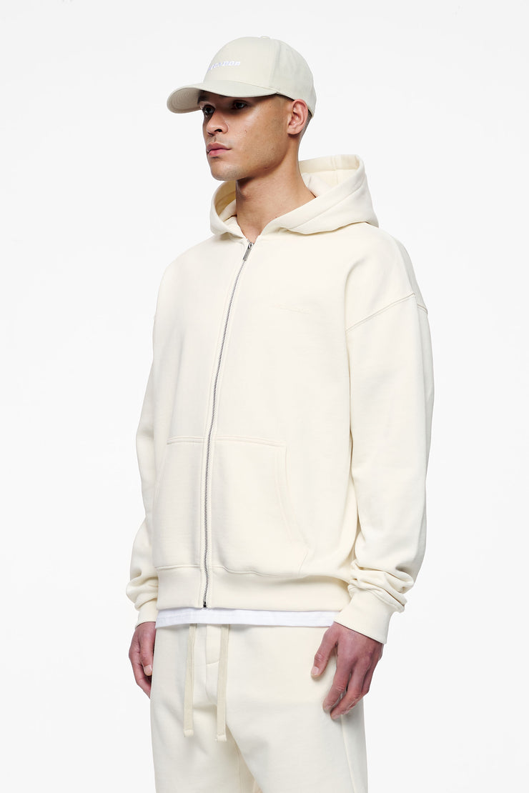 Pegador Logo Oversized Sweat Jacket Vintage Washed Unbleached Gum Begrenzte Freigabe