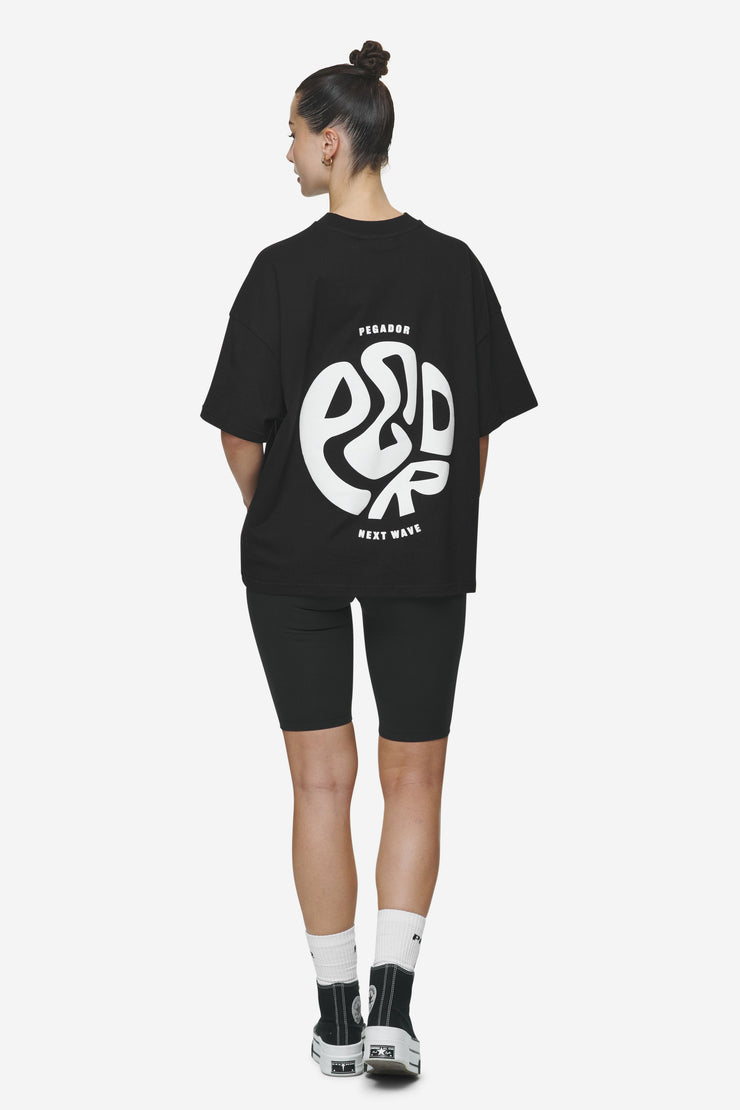 Pegador Gabi Heavy Oversized Tee Black Letzte 2 Tage