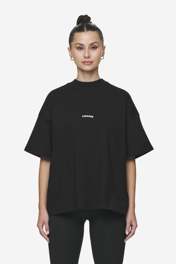 Pegador Gabi Heavy Oversized Tee Black Letzte 2 Tage