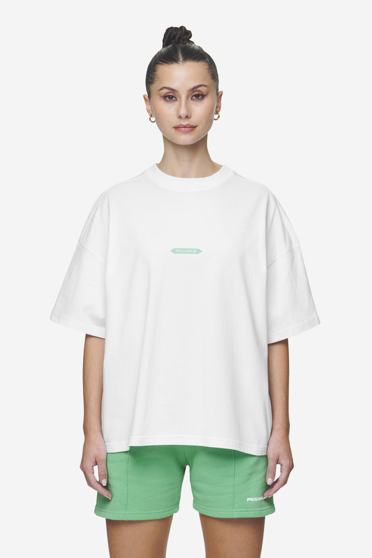 Pegador Tia Heavy Oversized Tee White Letzter Tag