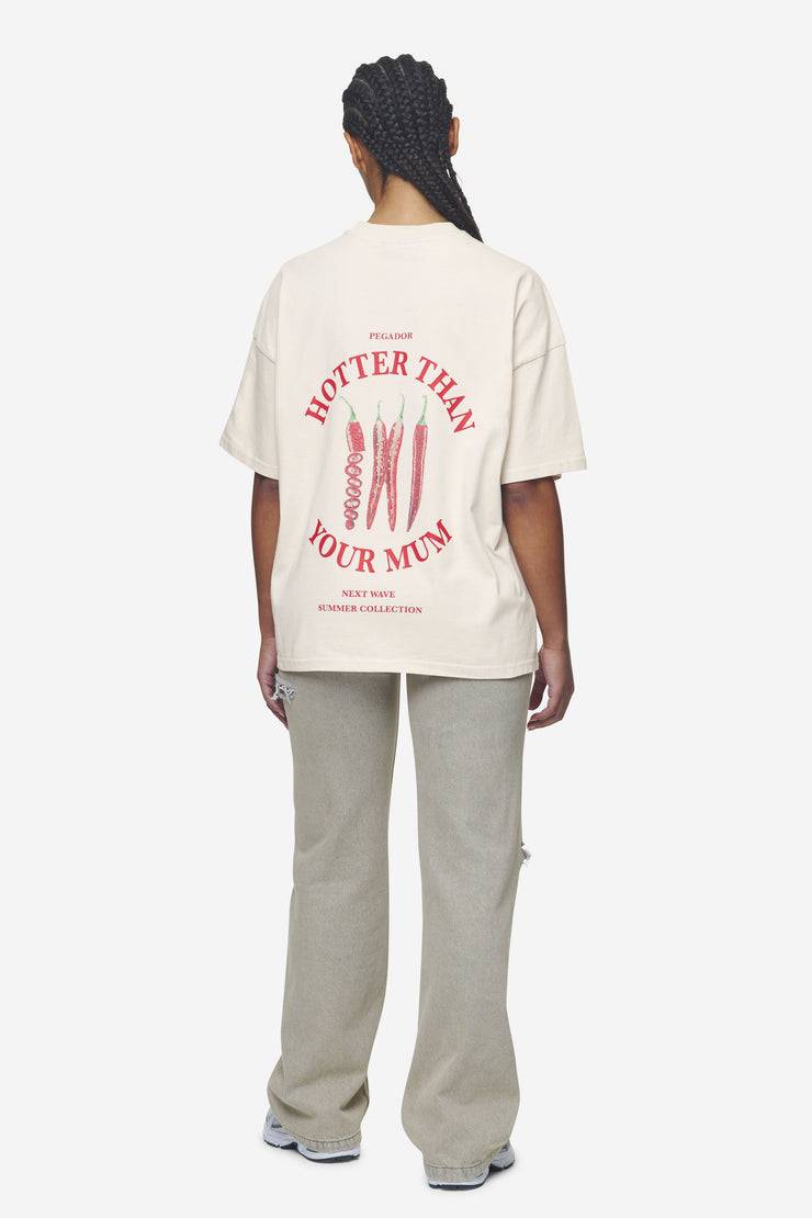Pegador Reyna Heavy Oversized Tee Washed Coast Sand Bis zu 50% Rabatt