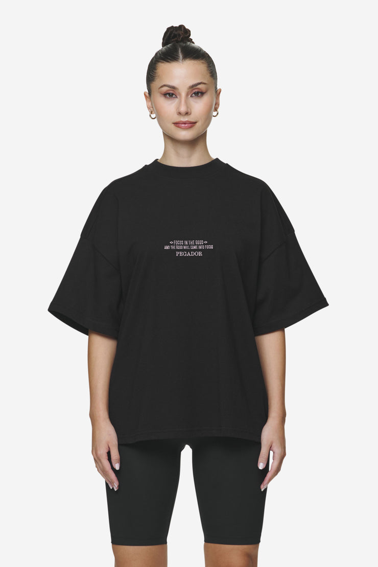 Pegador Naia Heavy Oversized Tee Black Bis zu 60% Rabatt
