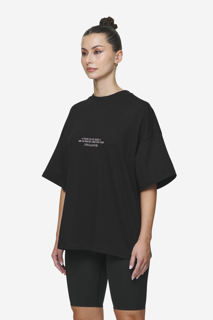 Pegador Naia Heavy Oversized Tee Black Bis zu 60% Rabatt