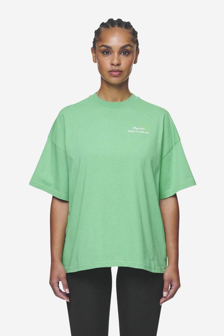 Pegador Yebra Heavy Oversized Tee Washed Peppermint Green Nur für heute