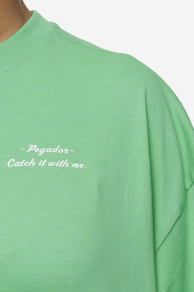 Pegador Yebra Heavy Oversized Tee Washed Peppermint Green Nur für heute