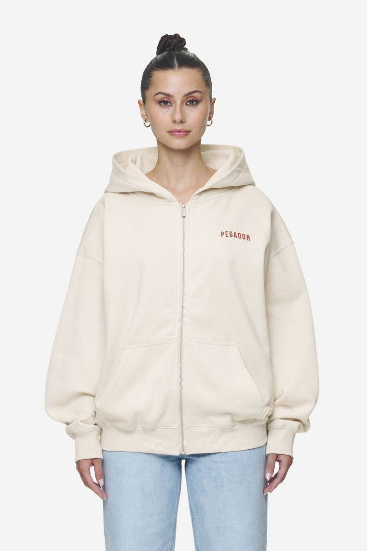 Pegador Balari Oversized Sweat Jacket Washed Coast Sand Bis zu 55% Rabatt