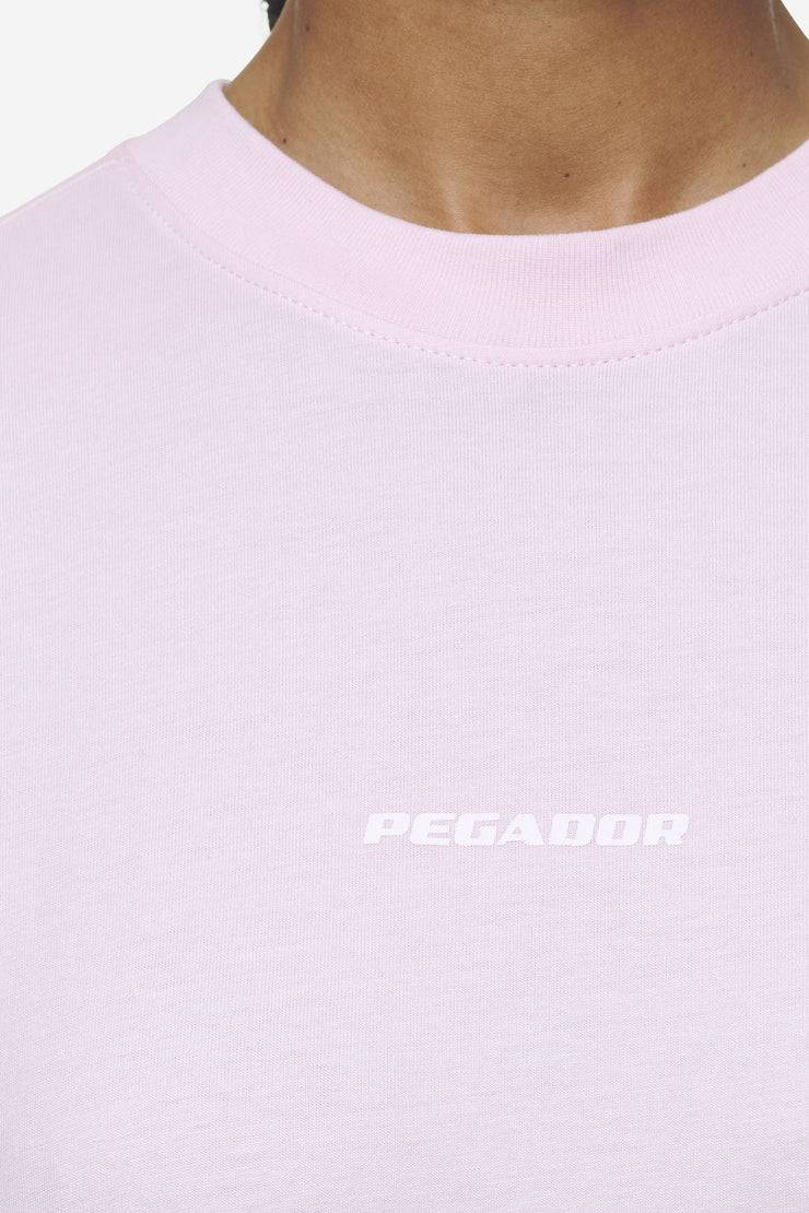 Pegador Arendal Logo Heavy Oversized Tee Washed Bubblegum White Clearance-Verkauf