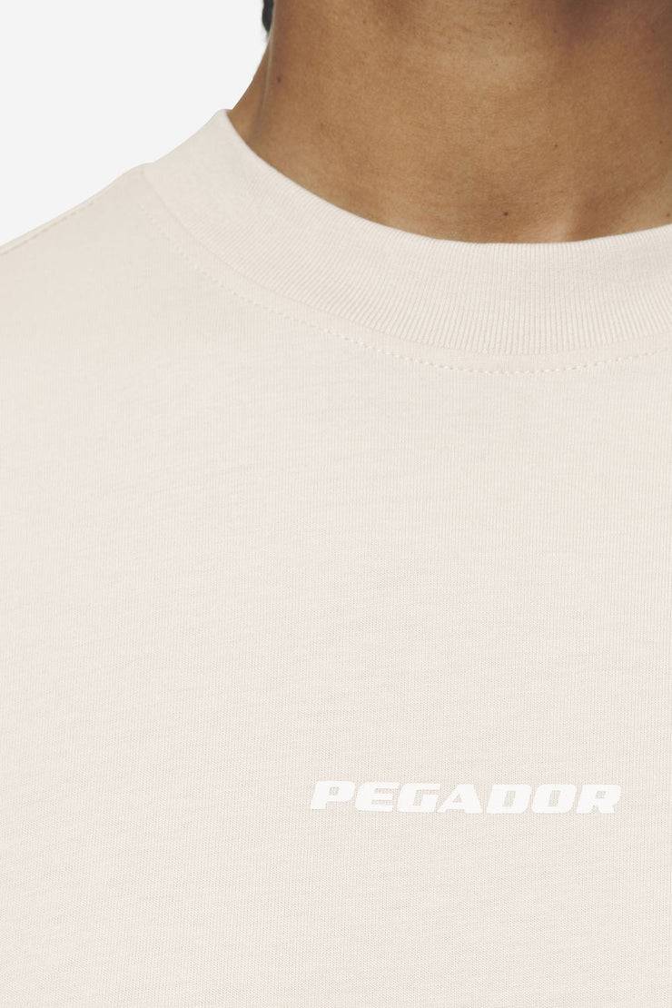Pegador Arendal Logo Heavy Oversized Tee Washed Coast Sand White Kostenloser Versand international